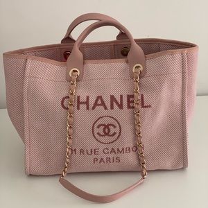 Chanel Deauville Tote Shopping Bag